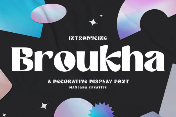 Broukha: A Bold and Stylish Display Font for Every Project