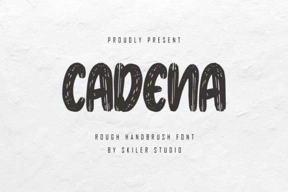 Cadena: A Textured Brush Font for Creative Projects