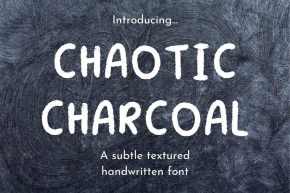 Chaotic Charcoal: A Playful Font for Creative Expression