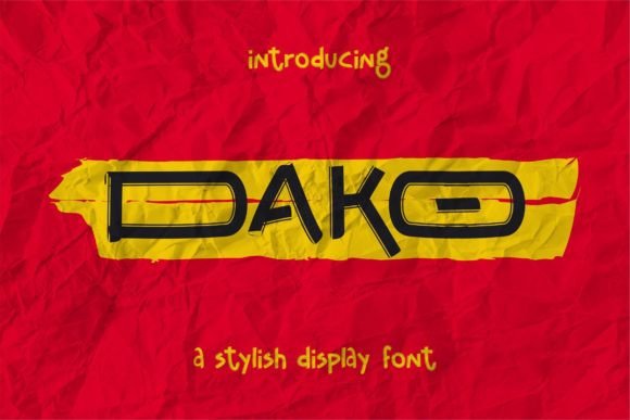 Dako: Elegant Typography for Refined Design