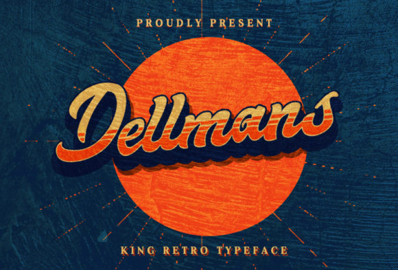 Discover the Power of Dellmans and Dellmans: A Retro and Bold Display Font