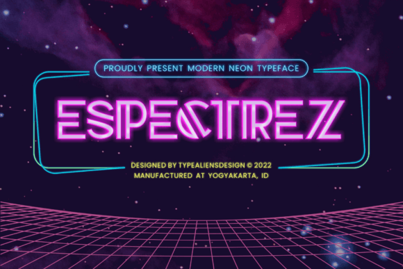 Espectrez: The Neon-Inspired Font Redefining Modern Design