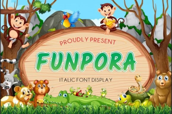 Funpora: A Fun and Friendly Display Font