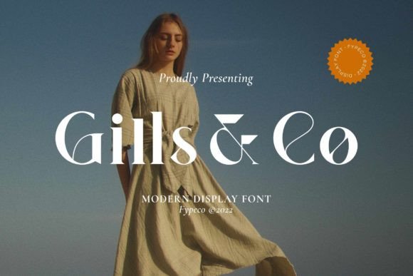 Gills Co: A Modern Display Font for Elegant Design