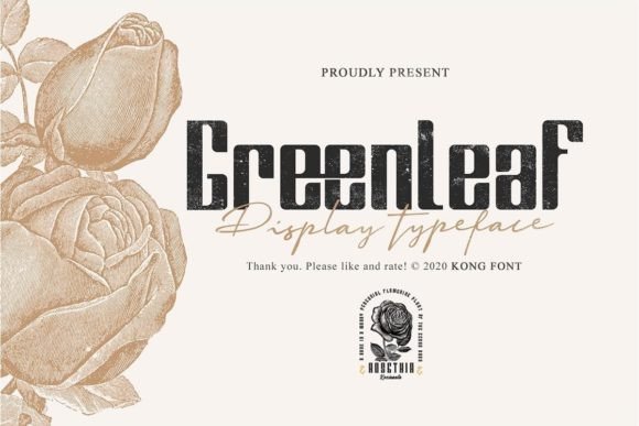 Greenleaf: A Unique Display Font for Creative Projects