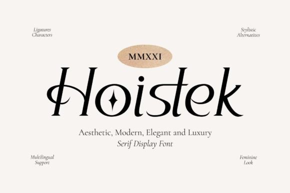 Hoistek: A Stylish Serif Font for Creative Projects