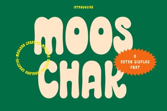 Mooschak: A Bouncy Handwritten Font