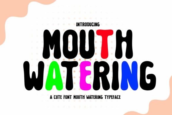 Mouth Watering: A Themed Display Font for Creative Projects