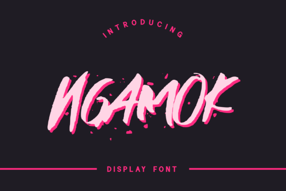 Ngamok: A Bold and Interesting Display Font for Creative Projects