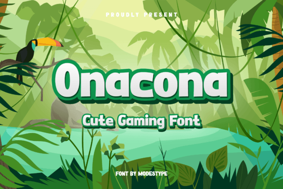 Onacona – A Cute Gaming Font with a Cartoon Touch