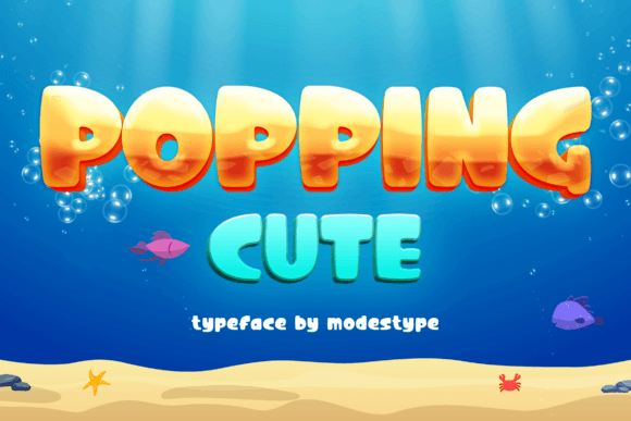 Popping Cute: A Playful Font for Creative Workflows