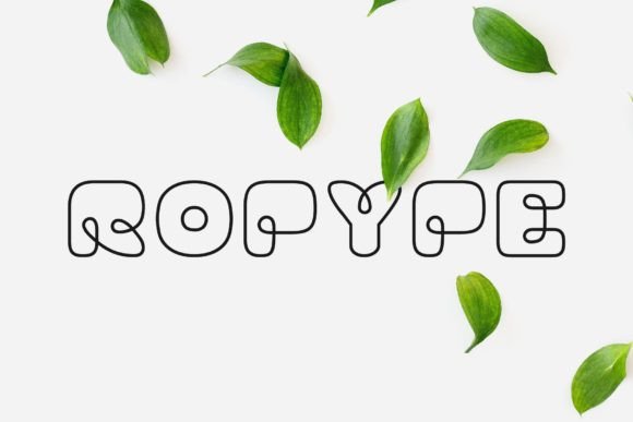 Ropype: A Nature-Inspired Typeface for Dramatic Impact