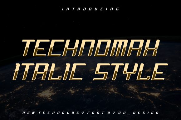 Technomax: A Bold Font for Modern Branding